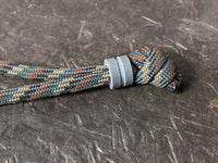 Small Gray G10 Lanyard Bead and a Free Paracord Lanyard