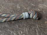 Small Gray G10 Lanyard Bead and a Free Paracord Lanyard