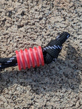 Large Red  G10 Lanyard Bead With 5 Grooves and a Free Paracord Lanyard