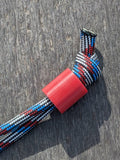 Large Simple Red G10 Lanyard Bead and a Free Paracord Lanyard