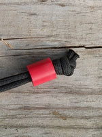 Large Simple Red G10 Lanyard Bead and a Free Paracord Lanyard