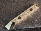 Brass Dragon Scale Pattern Pry Bar