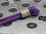 Medium Desert Tan G10 Lanyard Bead With One Groove and a Free Paracord Lanyard