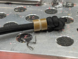 Medium Coyote Tan G10 Lanyard Bead With One Groove and a Free Paracord Lanyard