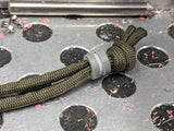 Small Gray G10 Lanyard Bead and a Free Paracord Lanyard