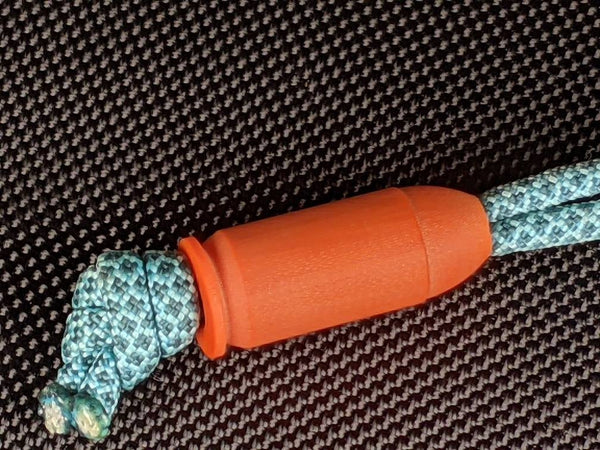 The 45 Orange G10 Bead and a Free Paracord Lanyard