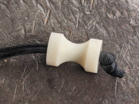 Large Spool Ivory ABS Lanyard Bead and a Free Paracord Lanyard