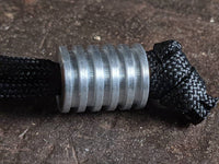 Large Aluminum Lanyard Bead With 5 Grooves and a Free Paracord Lanyard