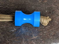 Large Spool Blue Delrin (Acetal) Lanyard Bead and a Free Paracord Lanyard