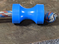 Large Spool Blue Delrin (Acetal) Lanyard Bead and a Free Paracord Lanyard