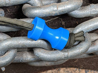 Large Spool Blue Delrin (Acetal) Lanyard Bead and a Free Paracord Lanyard