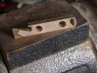 Small Brass Knurl Pattern Keychain Pry Bar