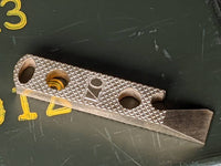 Small Brass Knurl Pattern Keychain Pry Bar