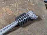 Large Delrin Acetal Lanyard Bead With 5 Grooves and a Free Paracord Lanyard