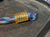 Large Ultem Lanyard Bead With 5 Grooves and a Free Paracord Lanyard