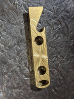 Small Brass Hurricane Keychain Pry Bar