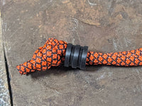 Small Delrin Acetal Lanyard Bead with 2 Grooves and a Free Paracord Lanyard