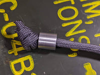Simple Small Aluminum Lanyard Bead with Free Paracord Lanyard