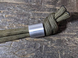 Simple Small Aluminum Lanyard Bead with Free Paracord Lanyard