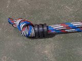 Small Delrin Acetal Lanyard Bead with 2 Grooves and a Free Paracord Lanyard