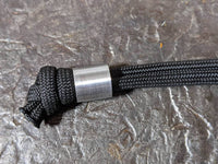 Simple Small Aluminum Lanyard Bead with Free Paracord Lanyard