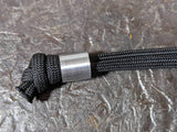 Simple Small Aluminum Lanyard Bead with Free Paracord Lanyard