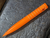 Orange G10 Marlin Spike with Grooves