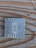 Brass Square Worry Stone