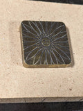 Brass Square Worry Stone