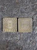 Brass Square Worry Stone