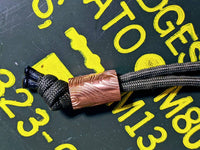Large Copper Topo Lanyard Bead and a Free Paracord Lanyard
