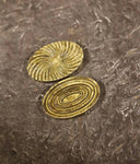 Brass Oval Hurricane Worry Stone