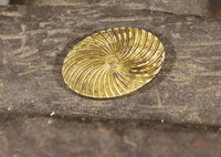 Brass Oval Hurricane Worry Stone