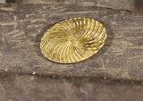 Brass Oval Hurricane Worry Stone