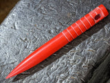 Red G10 Marlin Spike with Grooves