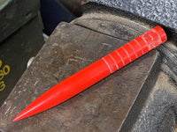 Red G10 Marlin Spike with Grooves