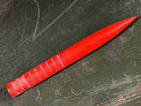 Red G10 Marlin Spike with Grooves