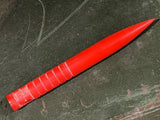Red G10 Marlin Spike with Grooves
