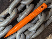 Orange G10 Marlin Spike with Grooves