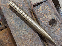 Stealth Brass Marlin Spike with patina and Grooves