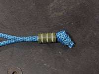 Medium OD Green G10 Lanyard Bead With Three Grooves and a Free Paracord Lanyard