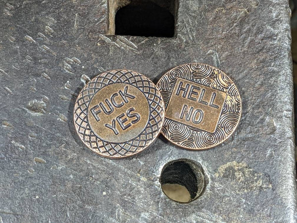 Copper Decision Coin