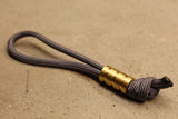 Medium Brass Lanyard Bead With Three Grooves and a Free Paracord Lanyard